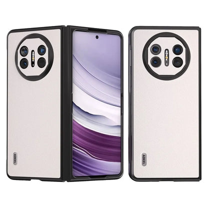 ABEEL For Huawei Mate X5 Case Genuine Cow Leather Coating Phone Cover