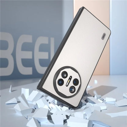 ABEEL For Huawei Mate X5 Case Genuine Cow Leather Coating Phone Cover