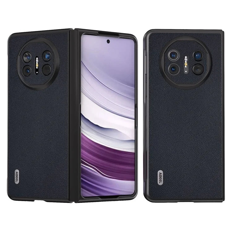 ABEEL For Huawei Mate X5 Case Genuine Cow Leather Coating Phone Cover