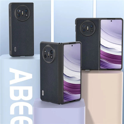 ABEEL For Huawei Mate X5 Case Genuine Cow Leather Coating Phone Cover