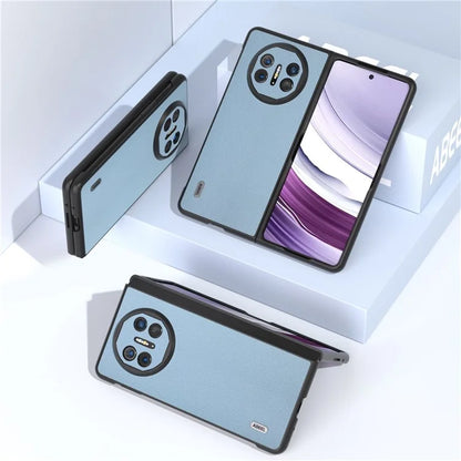 ABEEL For Huawei Mate X5 Case Genuine Cow Leather Coating Phone Cover