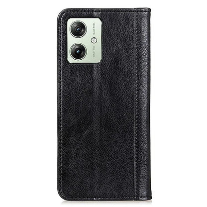 For Motorola Moto G54 5G Cover Litchi Texture Shockproof Split Leather Phone Case