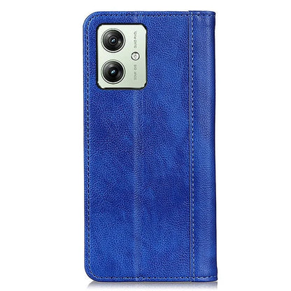 For Motorola Moto G54 5G Cover Litchi Texture Shockproof Split Leather Phone Case