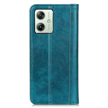 For Motorola Moto G54 5G Cover Litchi Texture Shockproof Split Leather Phone Case