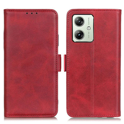For Motorola Moto G54 5G Case Cowhide Texture PU Leather Wallet Phone Shell