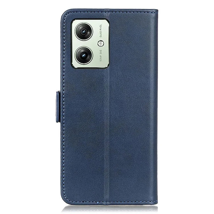 For Motorola Moto G54 5G Case Cowhide Texture PU Leather Wallet Phone Shell