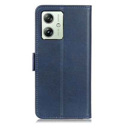 For Motorola Moto G54 5G Case Cowhide Texture PU Leather Wallet Phone Shell