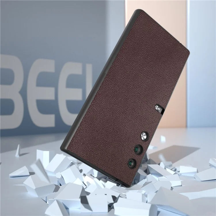 For Honor V Purse Case Genuine Cow Leather+PC Shell Phone Cover