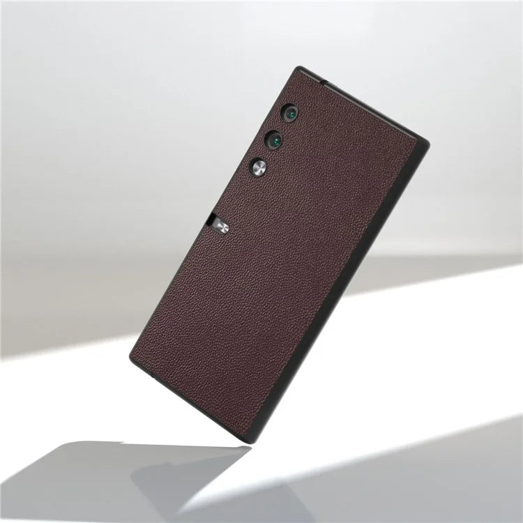 For Honor V Purse Case Genuine Cow Leather+PC Shell Phone Cover