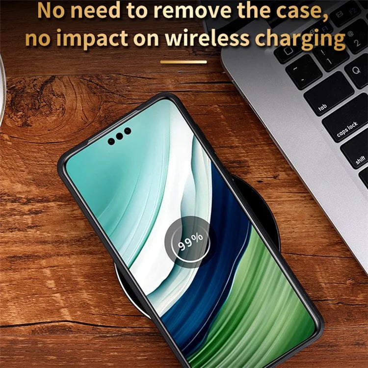 AZNS For Huawei Mate 60 Pro Case Slim-Fit Imprinted Pattern PU Leather+TPU Phone Shell