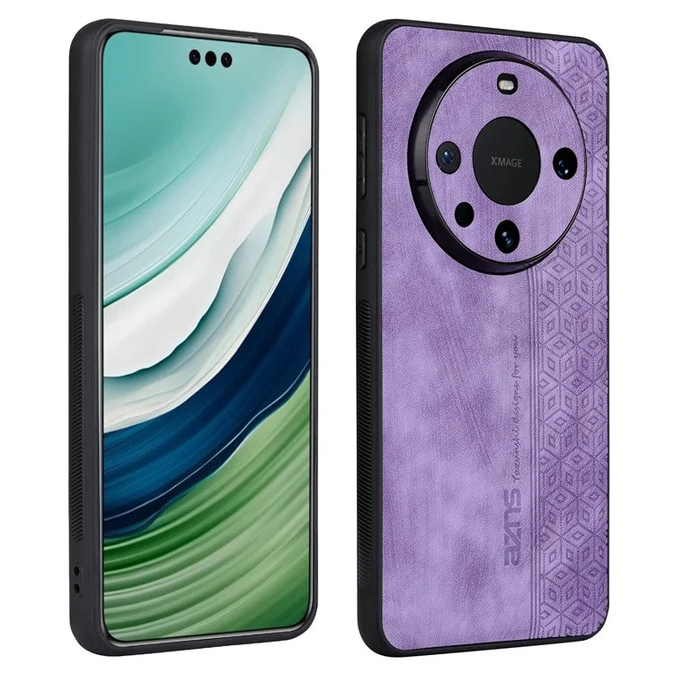 AZNS For Huawei Mate 60 Pro Case Slim-Fit Imprinted Pattern PU Leather+TPU Phone Shell