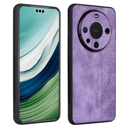 AZNS For Huawei Mate 60 Pro Case Slim-Fit Imprinted Pattern PU Leather+TPU Phone Shell