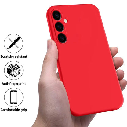 For Samsung Galaxy A05s 4G Case Liquid Silicone + Soft Lining Cell Phone Cover