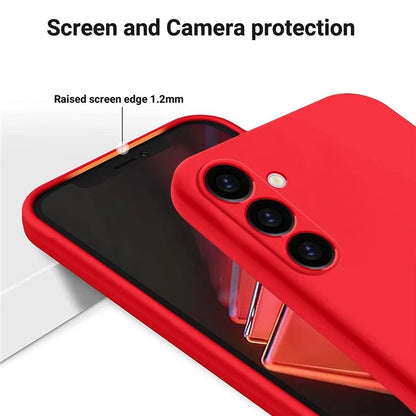 For Samsung Galaxy A05s 4G Case Liquid Silicone + Soft Lining Cell Phone Cover