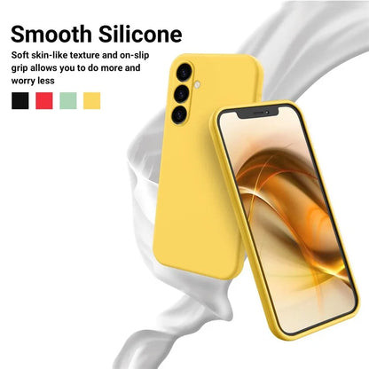 For Samsung Galaxy A05s 4G Case Liquid Silicone + Soft Lining Cell Phone Cover