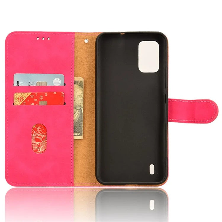 For Nokia C210 Case Leather Phone Cover Wallet Anti-drop Stand Phone Protector