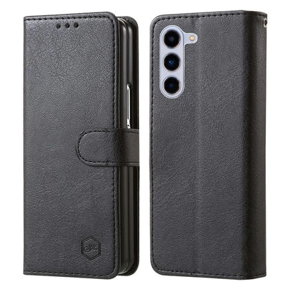 For Samsung Galaxy Z Fold5 5G Case Solid Color Protective Cover PU Leather Wallet Phone Case