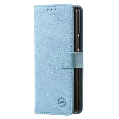 For Samsung Galaxy Z Fold5 5G Case Solid Color Protective Cover PU Leather Wallet Phone Case