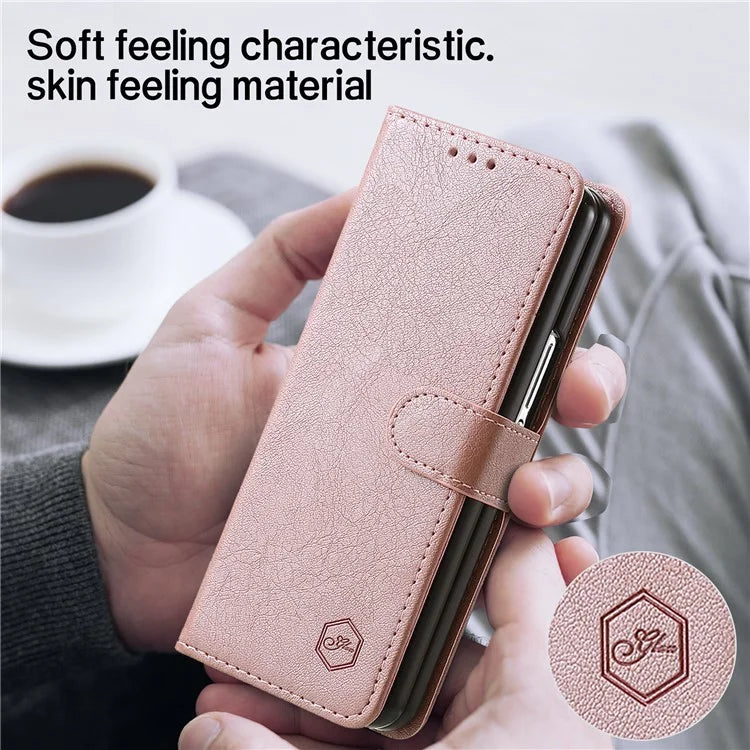 For Samsung Galaxy Z Fold5 5G Case Solid Color Protective Cover PU Leather Wallet Phone Case