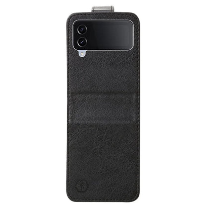 For Samsung Galaxy Z Flip4 5G Shockproof Case Solid Color Anti-Drop PU+PC Phone Cover