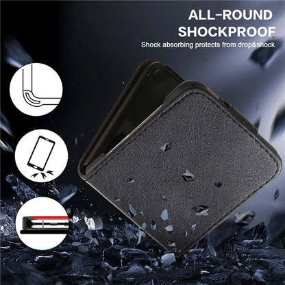 For Samsung Galaxy Z Flip4 5G Shockproof Case Solid Color Anti-Drop PU+PC Phone Cover