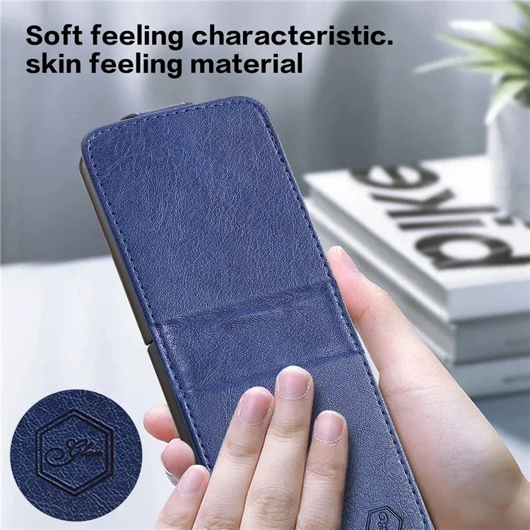 For Samsung Galaxy Z Flip4 5G Shockproof Case Solid Color Anti-Drop PU+PC Phone Cover