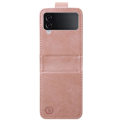 For Samsung Galaxy Z Flip4 5G Shockproof Case Solid Color Anti-Drop PU+PC Phone Cover