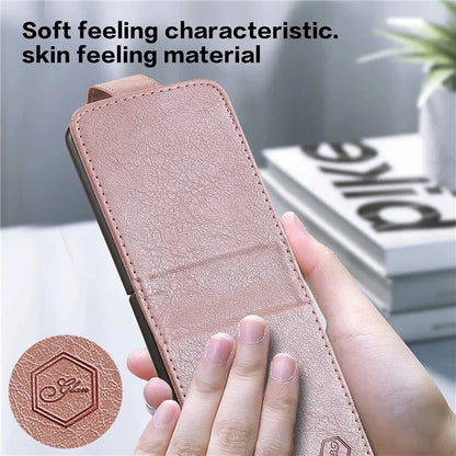 For Samsung Galaxy Z Flip4 5G Shockproof Case Solid Color Anti-Drop PU+PC Phone Cover