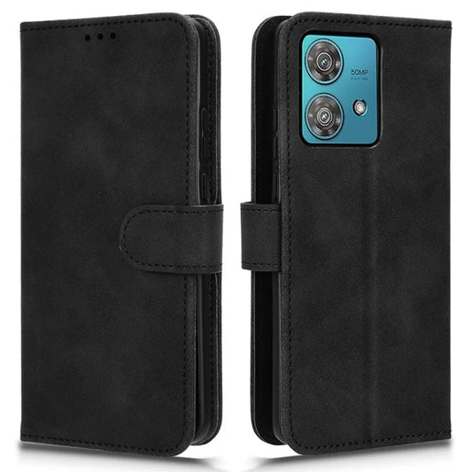 For Motorola Edge 40 Neo 5G Case PU Leather Wallet Stand Slim-Fit Phone Cover