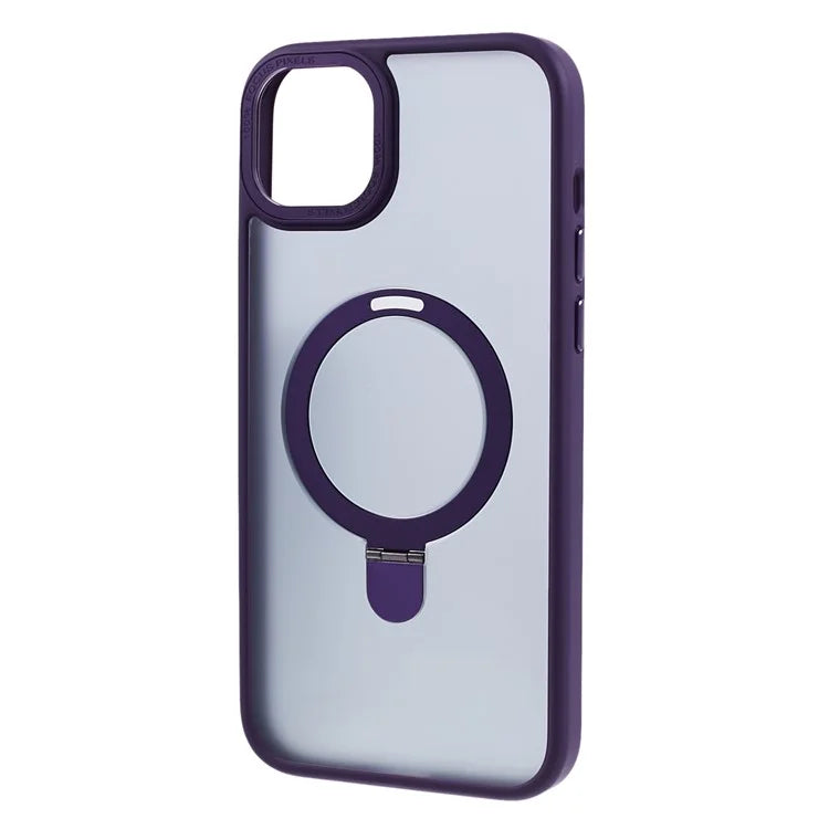 PC+TPU Cover for iPhone 15 Case Compatible with MagSafe Kickstand Phone Case