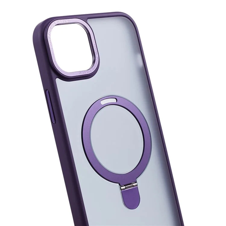 PC+TPU Cover for iPhone 15 Case Compatible with MagSafe Kickstand Phone Case