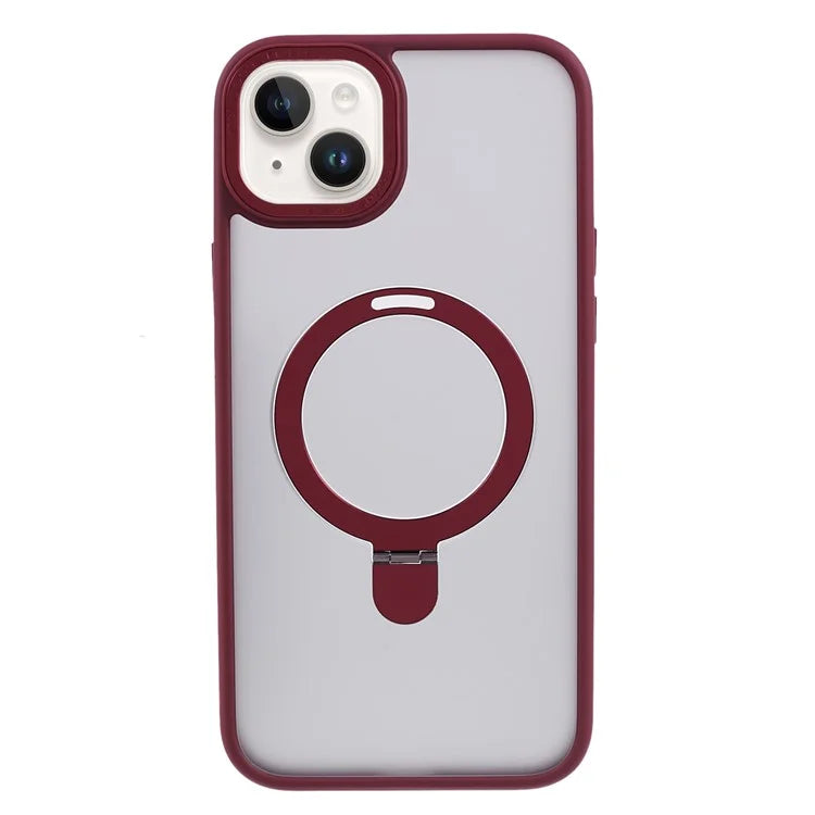 PC+TPU Cover for iPhone 15 Case Compatible with MagSafe Kickstand Phone Case