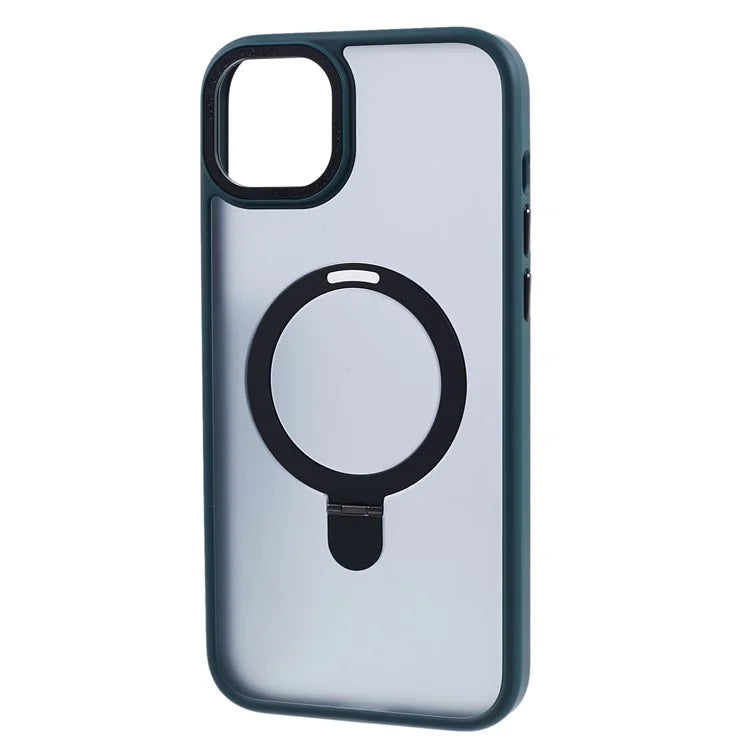 PC+TPU Cover for iPhone 15 Case Compatible with MagSafe Kickstand Phone Case