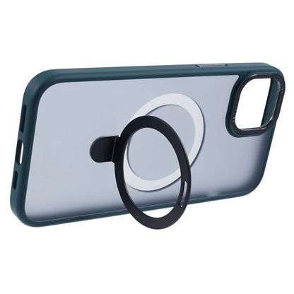 PC+TPU Cover for iPhone 15 Case Compatible with MagSafe Kickstand Phone Case