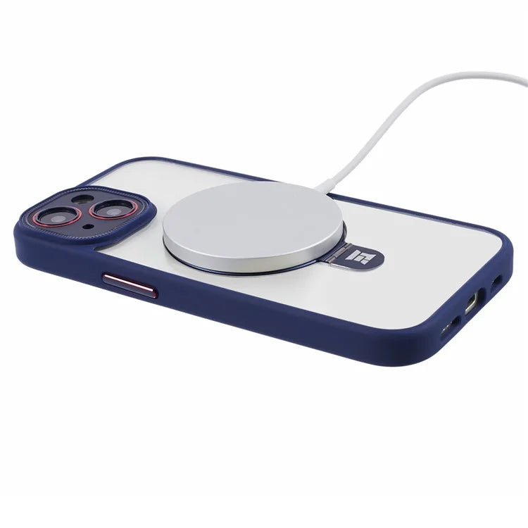 For iPhone 15 Plus Case Compatible with MagSafe Shockproof PC+TPU Phone Cover