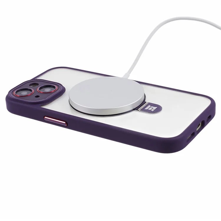 For iPhone 15 Plus Case Compatible with MagSafe Shockproof PC+TPU Phone Cover