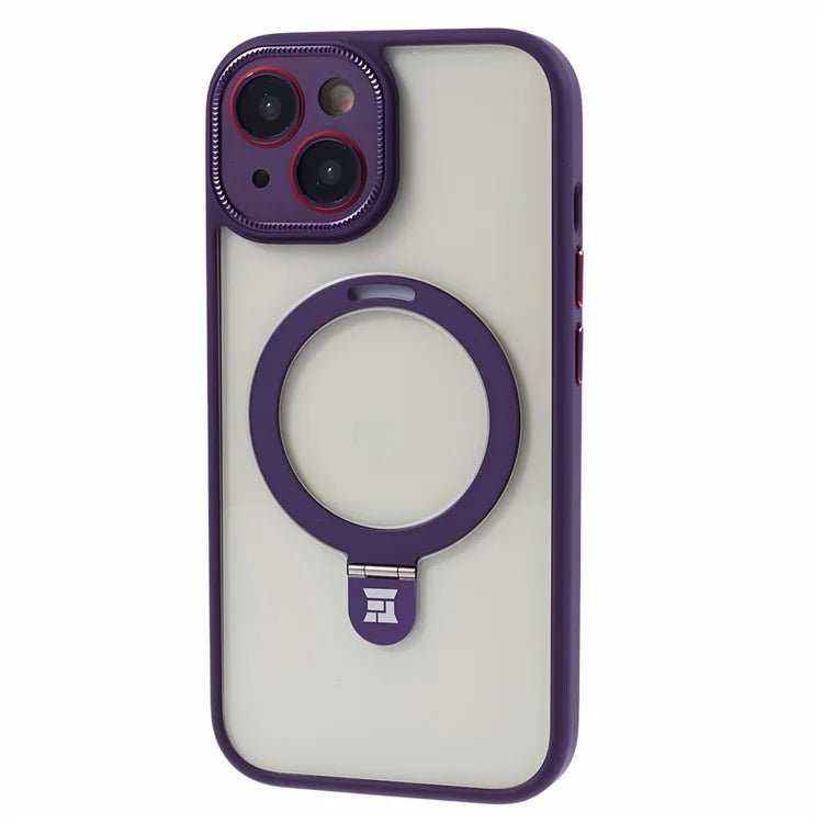 For iPhone 15 Slim Case Shockproof PC+TPU Phone Cover Compatible with MagSafe