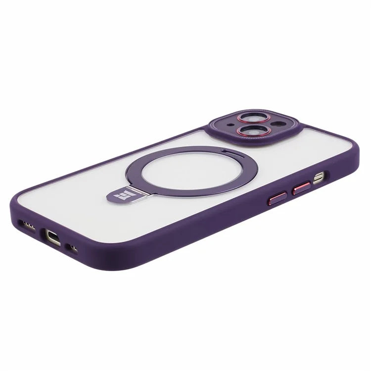 For iPhone 15 Slim Case Shockproof PC+TPU Phone Cover Compatible with MagSafe
