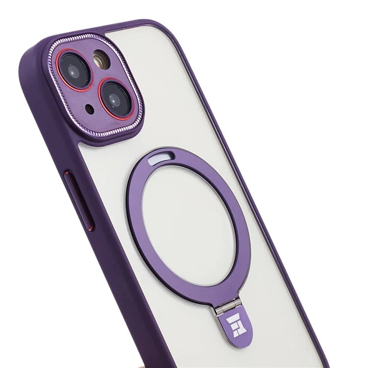 For iPhone 15 Slim Case Shockproof PC+TPU Phone Cover Compatible with MagSafe
