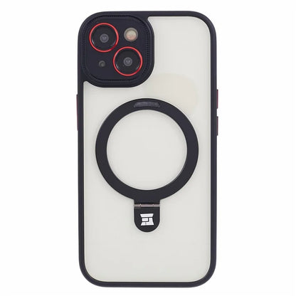 For iPhone 15 Slim Case Shockproof PC+TPU Phone Cover Compatible with MagSafe