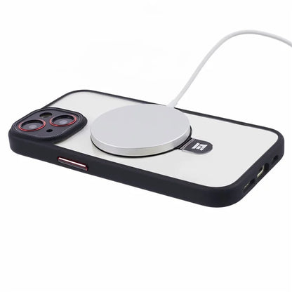 For iPhone 15 Slim Case Shockproof PC+TPU Phone Cover Compatible with MagSafe