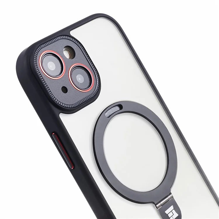 For iPhone 15 Slim Case Shockproof PC+TPU Phone Cover Compatible with MagSafe