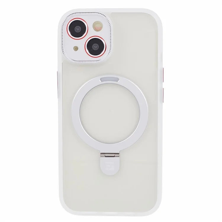 For iPhone 15 Slim Case Shockproof PC+TPU Phone Cover Compatible with MagSafe