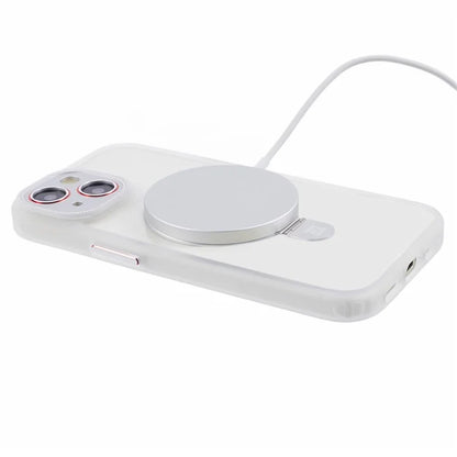 For iPhone 15 Slim Case Shockproof PC+TPU Phone Cover Compatible with MagSafe
