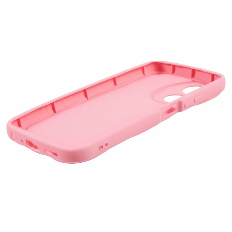 For Oppo A58 4G Case Candy Color Wavy Edge Rubberized TPU Phone Back Cover