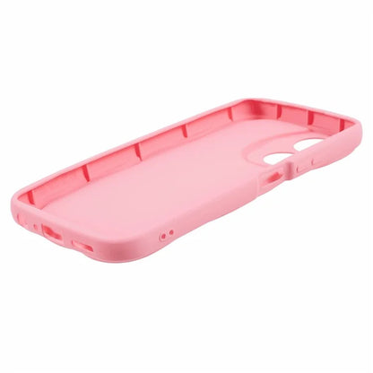 For Oppo A58 4G Case Candy Color Wavy Edge Rubberized TPU Phone Back Cover