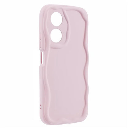 For Oppo A58 4G Case Candy Color Wavy Edge Rubberized TPU Phone Back Cover