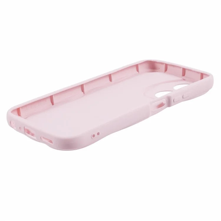 For Oppo A58 4G Case Candy Color Wavy Edge Rubberized TPU Phone Back Cover
