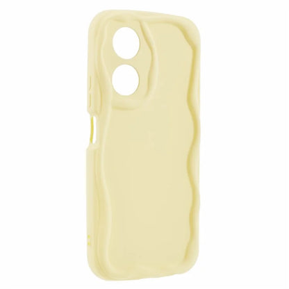 For Oppo A58 4G Case Candy Color Wavy Edge Rubberized TPU Phone Back Cover