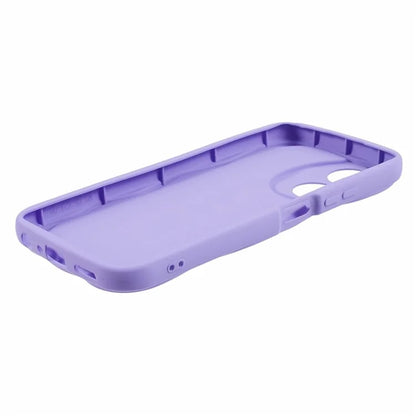 For Oppo A58 4G Case Candy Color Wavy Edge Rubberized TPU Phone Back Cover